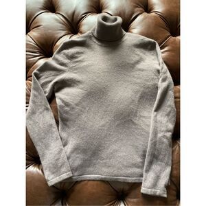 Lord & Taylor Gray Turtleneck Sweater